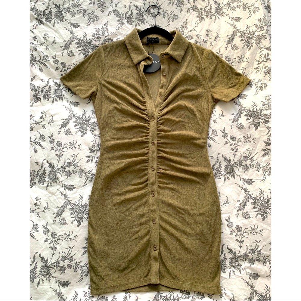 Button-down collared dress